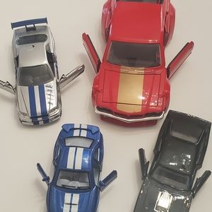 Fast n furios Subaru & Nissan +Dodge 1970 black Car+jada 1974 RX 3 Collectibles